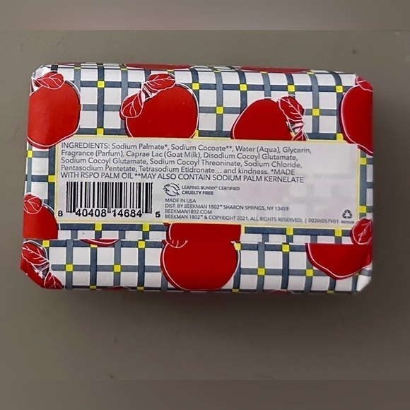 BEEKMAN 1802 HEIRLOOM APPLE GOAT MILK BAR SOAP - Picture 5 of 7